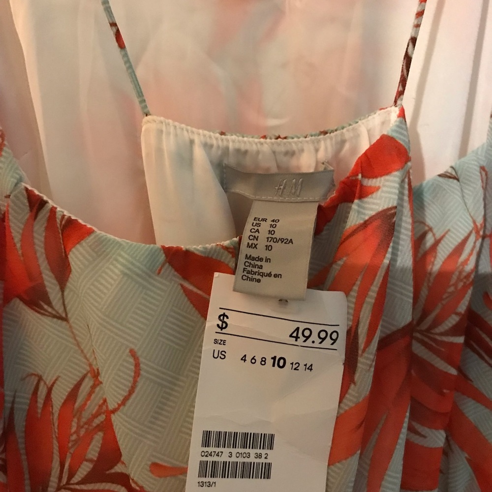 H & M Summer midi dress floor length.